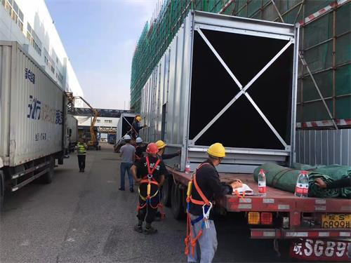 方形冷卻塔的組成與安裝(225噸方形冷卻塔安裝步驟)